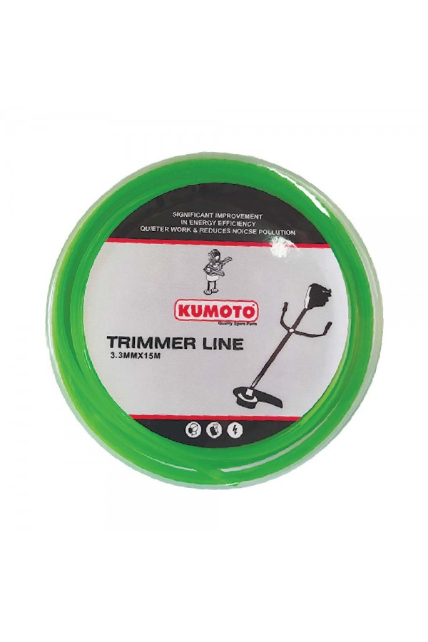 Kumoto 3,3 mm Altıgen Motorlu Tırpan Misinası | Dayanıklı ve Keskin Kesim Çözümü Kumoto 3,3 mm Altıgen Motorlu Tırpan Misinası | Dayanıklı ve Keskin Kesim Çözümü