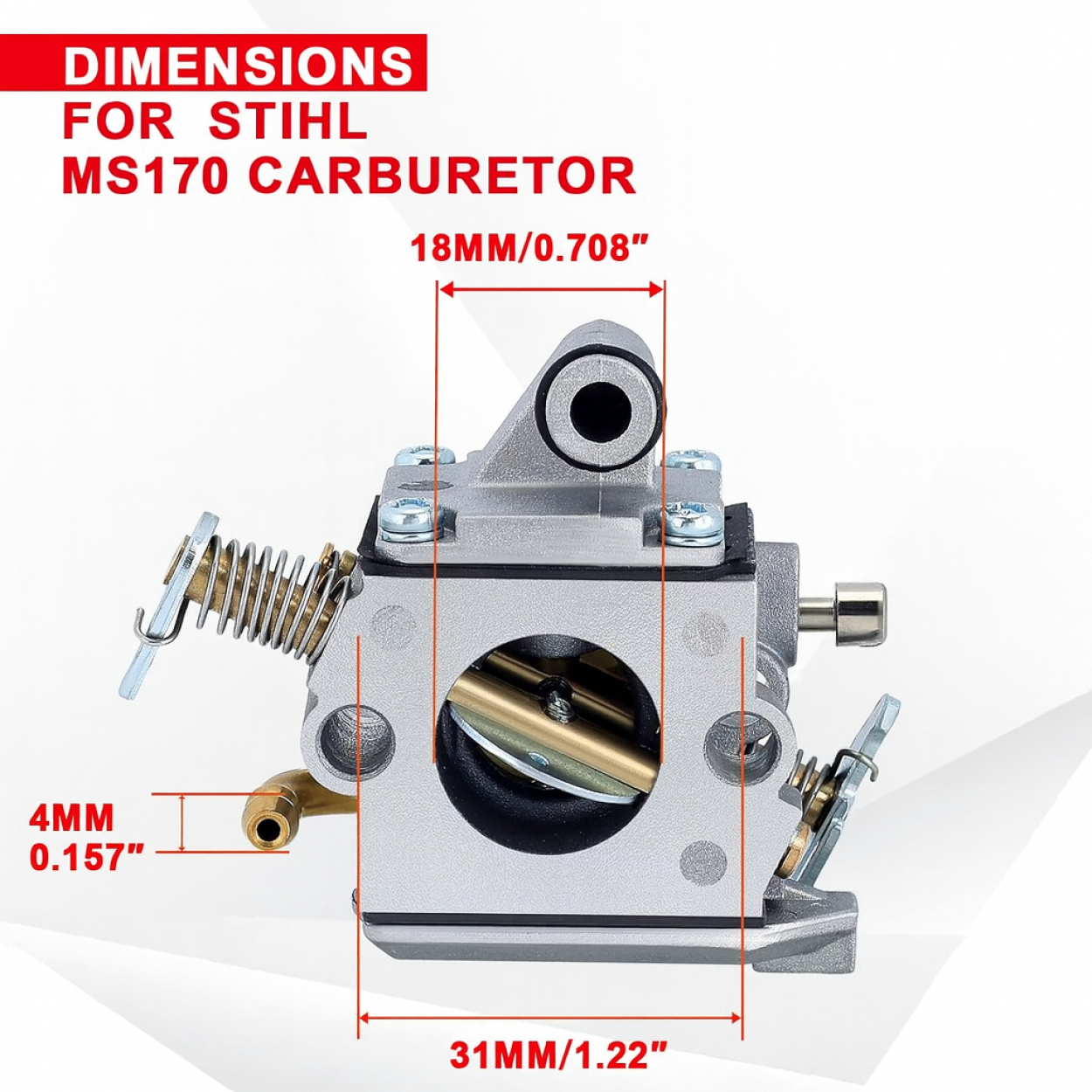 Stihl MS170 Karbüratör - Zama Tip Motorlu Testere Yedek Parça